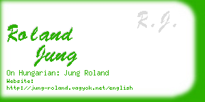 roland jung business card